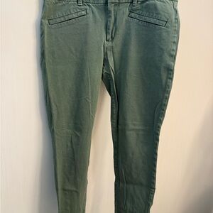 GAP Skinny Ankle Jeans in Olive Green